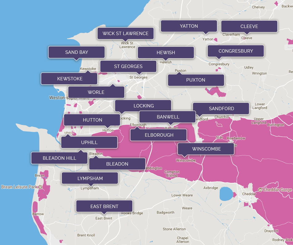 areas we cover